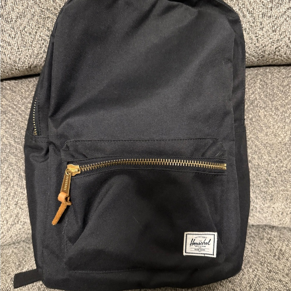 Herschel Supply Company Black Backpack with Gold Accents